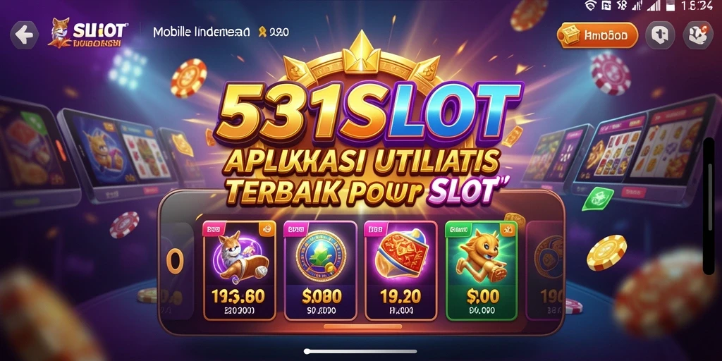 Tampilan antarmuka utama aplikasi 531SLOT yang sederhana dan menarik.