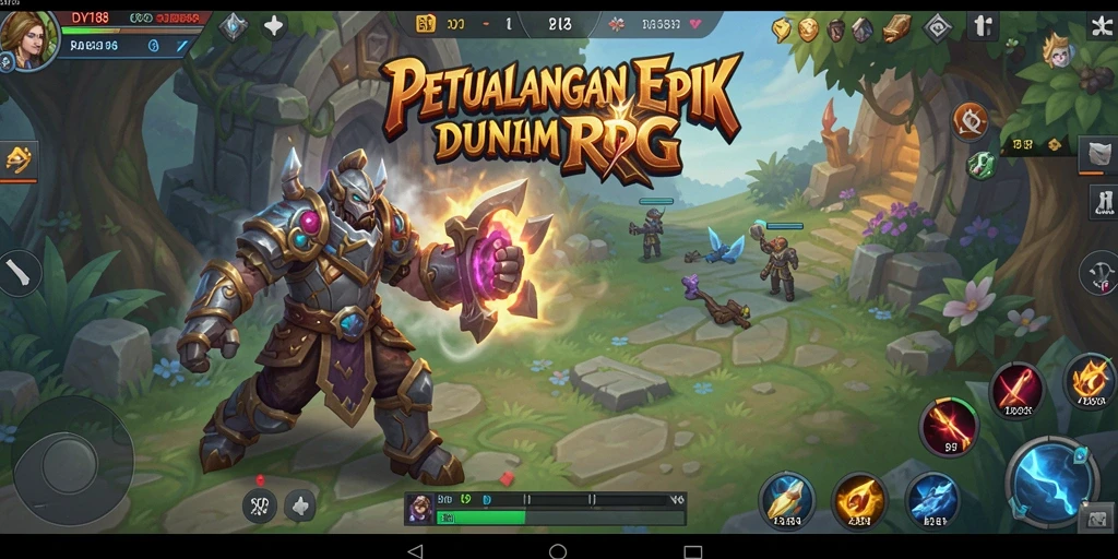 Tampilan gameplay seru dari DV188 yang memukau di dunia RPG.