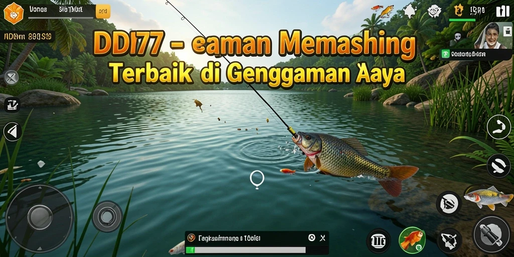 Tangkapan ikan besar di layar dari gameplay IDR77.