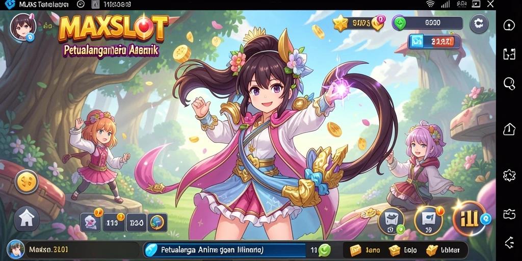 Gameplay seru dalam dunia Anime yang penuh warna.