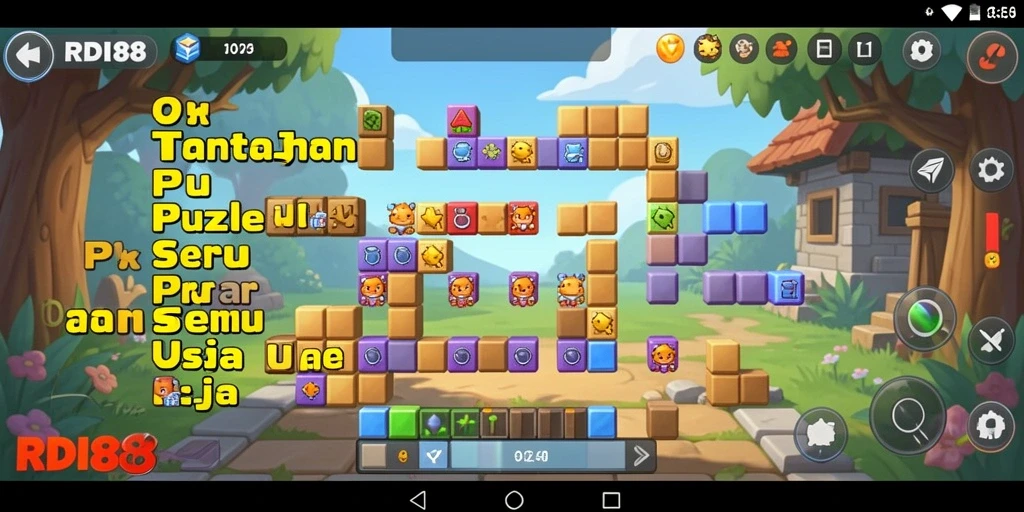 Tampilan gameplay RDI88 yang menampilkan puzzle menarik dan interaktif.