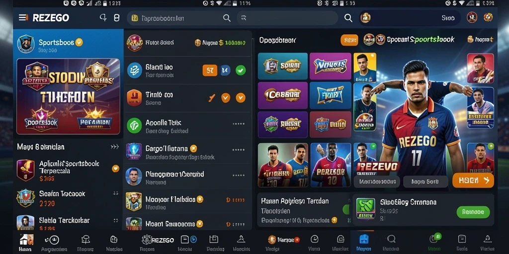 Tampilan gameplay Sportsbook yang menarik dan interaktif.