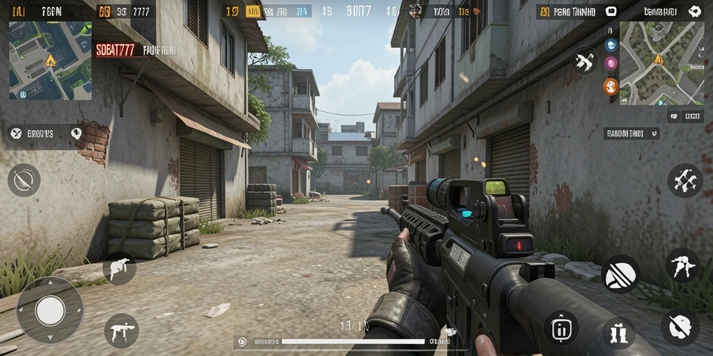 Gambaran gameplay intens di <strong>SOBAT777</strong>, tembakan cepat dan taktik cerdas.