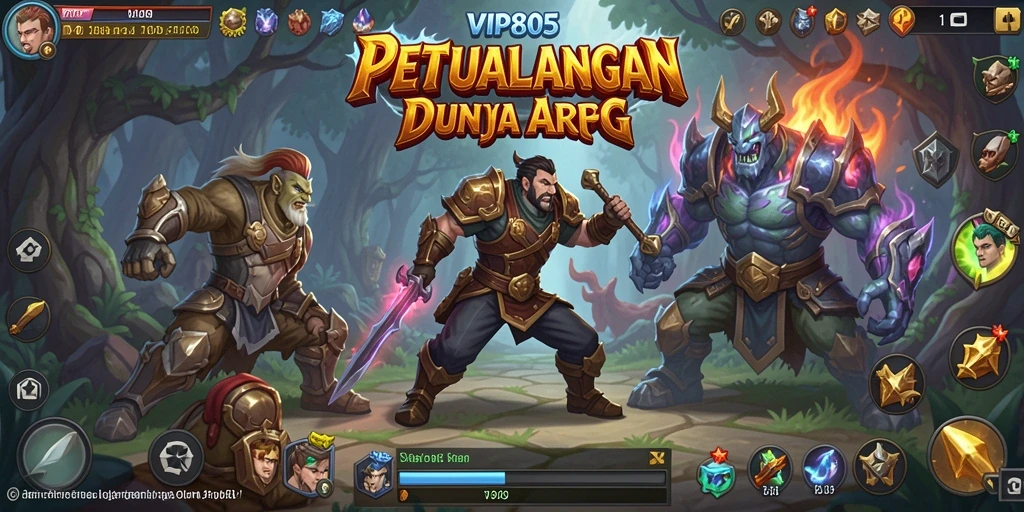 Tampilan gameplay menarik dari VIP805 dengan aksi ARPG yang mendebarkan.
